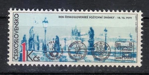 Czechoslovakia 1979 MNH Mi 2541 Sc 2272 Stamp Day / Charles Bridge ,Prague ** - Picture 1 of 1