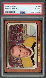 1966-67 TOPPS HOCKEY #100 RON SHOCK PSA 4 BOSTON BRUINS GH01 - Picture 1 of 2
