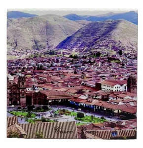 Cuzco Peru Keramik Fliese Untersetzer Untersetzer Reise Souvenir 4" x 4" - Bild 1 von 3