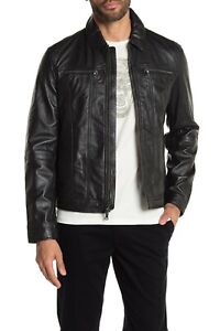 黑色皮革外壳外套、夹克、背心男士| eBay