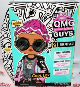 NEW NRFB LOL OMG SURPRISE GUYS COOL LEV DOLL - 20 SURPRISES! SKATER SKATEBOARD! - Picture 1 of 10