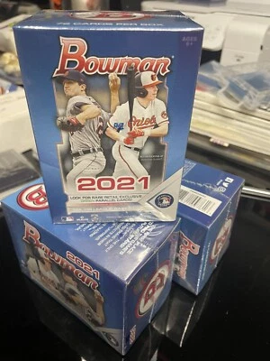 2021 Bowman Blaster Box Rookies Sealed Topps Baseball MLB Autograph Patch - Image 1 of 3