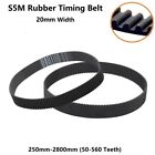 S5m 5Mm Pitch Rubber Timing Belt Closed Loop 20Mm Wide For Pulley Cnc 3D Printer