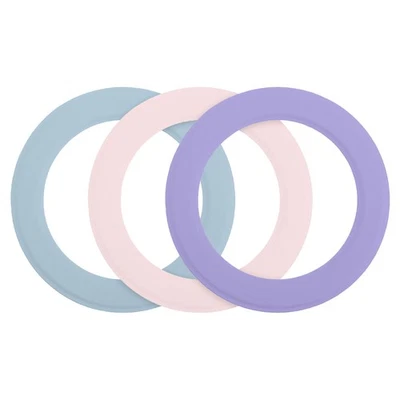 3Pcs магнитные наклейки кольцо, магнитный адаптер кольцо, синий/фиолетовый/розовый - Изображение 1 из 4