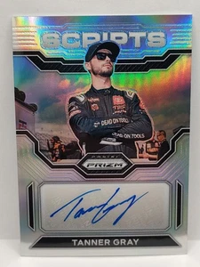 2023 Panini Prizm NASCAR Racing Scripts #S-TGY Tanner Gray Silver Prizm Auto - Bild 1 von 2