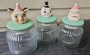 Johanna Parker Weihnachtsglas Gläser SCHNEEMANN & RENTIER & WEIHNACHTSMANN.  3 Gläser - Bild 1 von 9