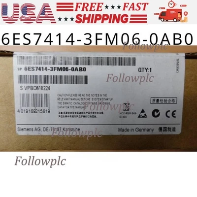 New Siemens 6ES7414-3FM06-0AB0 6ES7 414-3FM06-0AB0 SIMATIC S7-400 CPU414F-3 - Image 1 of 4
