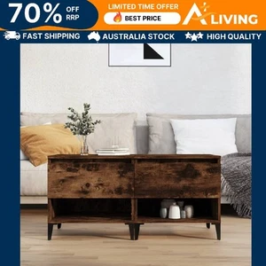 Side Tables 2 pcs Smoked Oak 50x46x50 cm Engineered Wood Modern Furniture 19559 - Picture 1 of 11