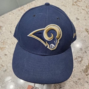 Cappello New Era Los Angeles Rams NFL 59FIFTY basso profilo aderente taglia 8 oro navy - Foto 1 di 9