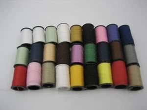 Vintage Miniature Sewing Spools Set of 27 Variety of Colors - Picture 1 of 4