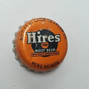 #1202 Vintage Hires Original Kronkorken Korken Rückseite Reno Nevada Chisma Eis - Bild 1 von 11