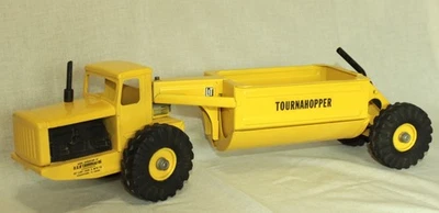 Vintage 1954-55  Ny-lint Tourneau Inc Yellow Tournahopper Earth Mover-Restored - Image 1 of 4