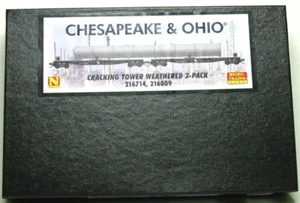 MICRO-TRAINS N SCALE CRACKING TOWER WEATHERED 2 PK CHESAPEAKE & OHIO 99305650 - Picture 1 of 3