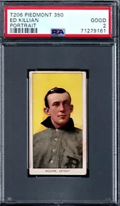 PSA 2 + T206 ED KILLIAN Retrato - Tigres de Detroit - Piamonte 350 - Imagen 1 de 2