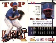 Desi Relaford Signed 1996 Signature Rookies Old Judge #T5 Card Seattle Mariners