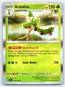 Carta Pokémon Arboliva 023/198 Holo Rara Escarlata y Violeta - Casi Nueva - Imagen 1 de 5