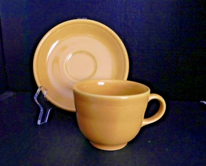 Fiesta Yellow by Homer Laughlin Cup & Saucer - Picture 1 of 3