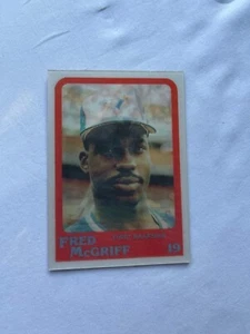 DCC: 1987 Sportsflics FRED MCGRIFF Rookie RC Toronto Blue jays HOF NM-MT+ - Afbeelding 1 van 2