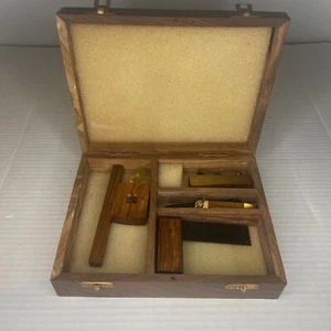 Vintage Brass Miniature Wood Working Tools. 4 Pcs Set. Nuline Professional - Picture 1 of 6