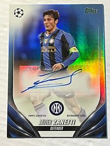 2023-24 Topps UEFA Club Competitions Javier Zanetti Autograph Inter Milan Auto