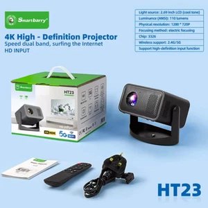 smart projector 4k Android 11 HT23 260ANSI Android Beamer - Picture 1 of 2
