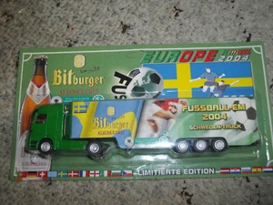 Brauerei Bitburger MB Schweden Truck Fußball EM 2004 Neu 1:87 - Bild 1 von 2