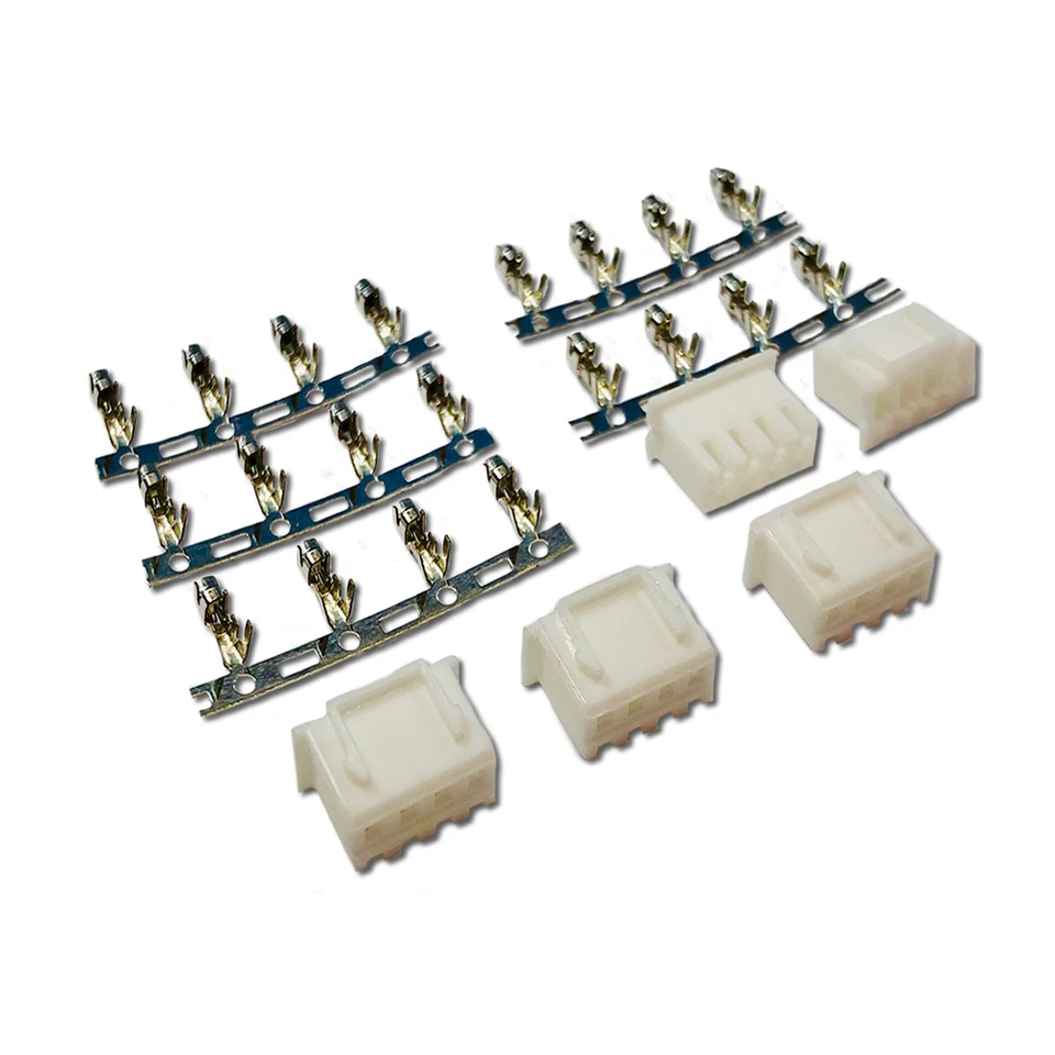 5 Stück 3S 4Pin JST-XH 2.5mm Balancer Mini Female Stecker Crimp XH Lipo Akku RC - Bild 1 von 4