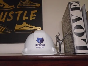 Weiße Memphis Grizzlies Logo Grafik Basketball NBA Sicherheit Bau Schutzmütze - Bild 1 von 1