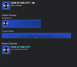 Destiny 2 Zeichen unserer Stadt!!!SELTENER CODE SOFORT LIEFERBAR!!! SOFORTLIEFERUNG 100% - Bild 1 von 1