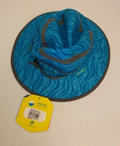 Sunday Afternoons Bucket Hat Kids Blue All Over Print Sun Protection Safe - Picture 1 of 3