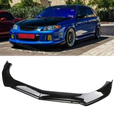 Front Bumper Lips Spoiler Splitter Body Kits For Mazda Protege Black - Image 1 of 4