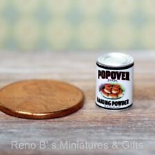 Dollhouse miniature food 1:12  Vintage label Can of Baking Powder