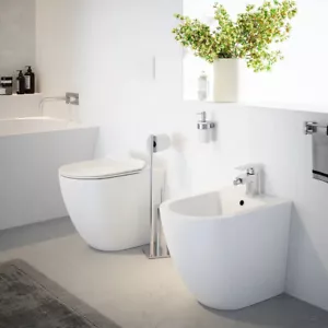 Sanitari A TERRA scarico VORTICE filomuro Bidet Vaso WC Coprivaso FAST VORTEX - Foto 1 di 5