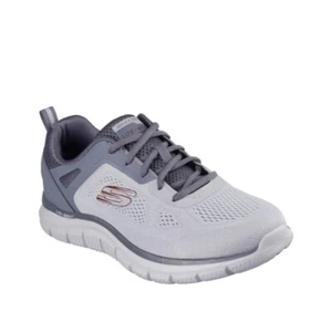 Skechers Men's Track Broader Size 7- Grey/Charcoal - Picture 1 of 5