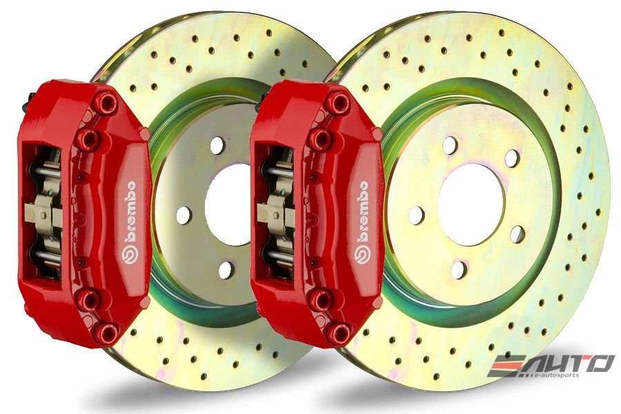 Brembo Delantero GT BBK Freno 4P Pinza Rojo 330x28 Disco Taladro Mazda 3 BK3P 05-13 Foto 1 de 1