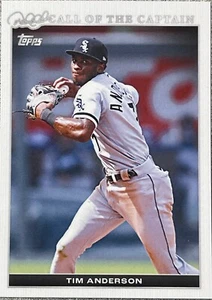 2022 Topps X Call of the Captain #6 Tim Anderson - ¡Envío gratuito siempre! - Imagen 1 de 2