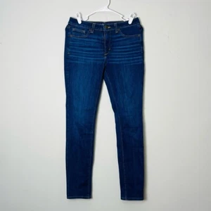 Spanx Skinny Jeans Women 27 Blue Dark Wash Denim Casual Everyday Stretch - Picture 1 of 12