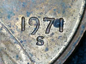 1971 S Lincoln Cent Doubled Die Obverse - Picture 1 of 7