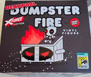 2024 SDCC COMIC CON EXCLUSIVE 100% SOFT MARVEL DEADPOOL DUMPSTER FIRE X-FORCE - Picture 1 of 2