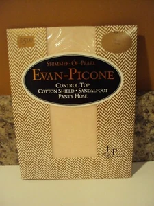 Vintage Evan-Picone Strumpfhose Shimmer of Pearl Long Control Top Sandalfoot - Bild 1 von 6