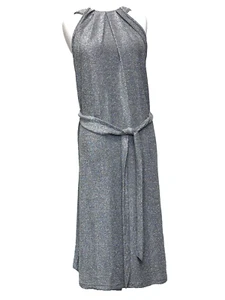 Sheilay sleeveless Shimmer halter neck dress Knee Length Medium NWT - Picture 1 of 9