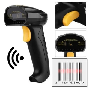 FUNK BARCODE LESER LASERPISTOLE BARCODE KABELLOSER SCANNER WIFI - Bild 1 von 5