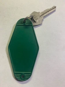 Vintage Hotel Motel Room Key Fob & Key #335 - Picture 1 of 3