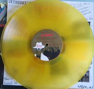 MINT Skyhooks Living In The 70's YELLOW VINYL Australia pressing 12'' Lp 1984 - Picture 1 of 6