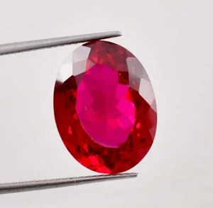 11.75 Ct Natural Mozambique Blood Red Ruby Oval Cut Loose Gemstone Certified - Picture 1 of 5