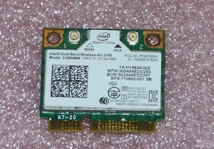 Intel Dual Band Wireless-AC 3160HMW PCIe WLAN 802.11ac HP Envy 17-k, 17-kXXXng - Photo 1/2