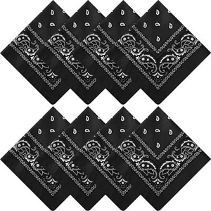 16 Pcs Bandanas Bulk Unisex Paisley Bandanas Multi Purpose Cowboy Head Wrap N... - Picture 1 of 7
