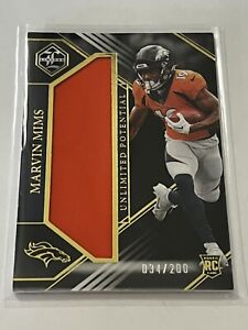 2023 Panini Limited Football Marvin Mims RC Unlimited Potential Patch /200
