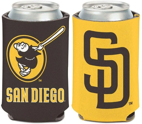 San Diego Padres Can Cooler Two Sided Design MLB Collapsible Koozie Cover