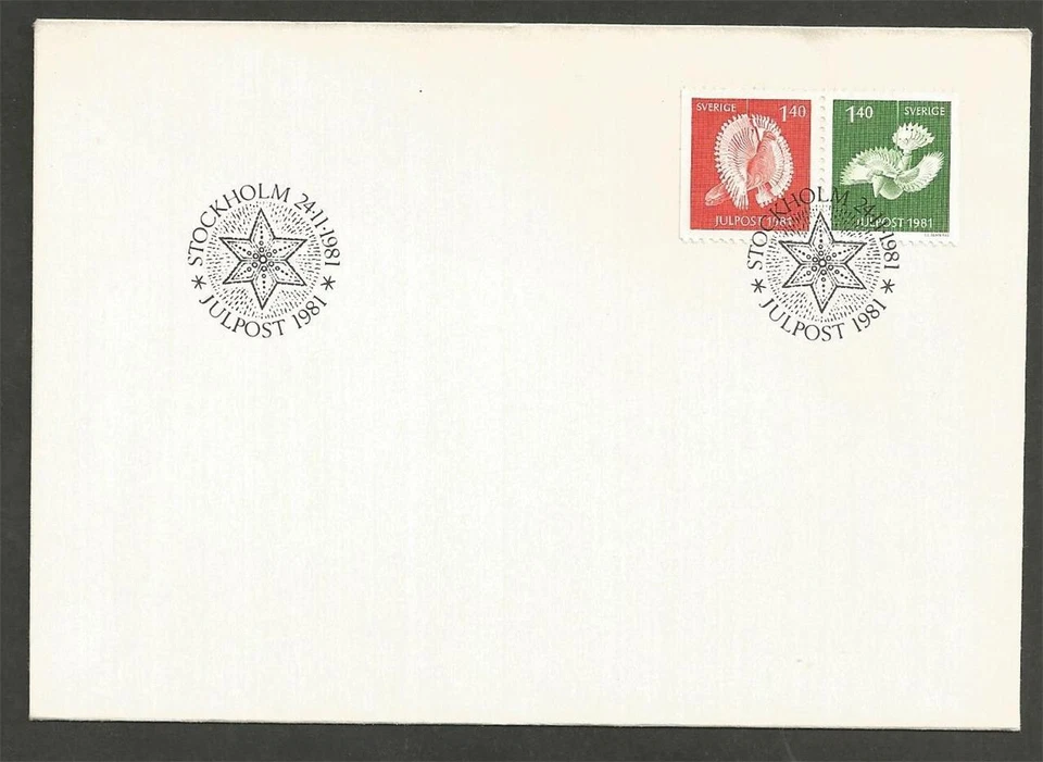 SWEDEN - 1981 Christmas Mail  -  F.D. COVER. - Image 1 of 1